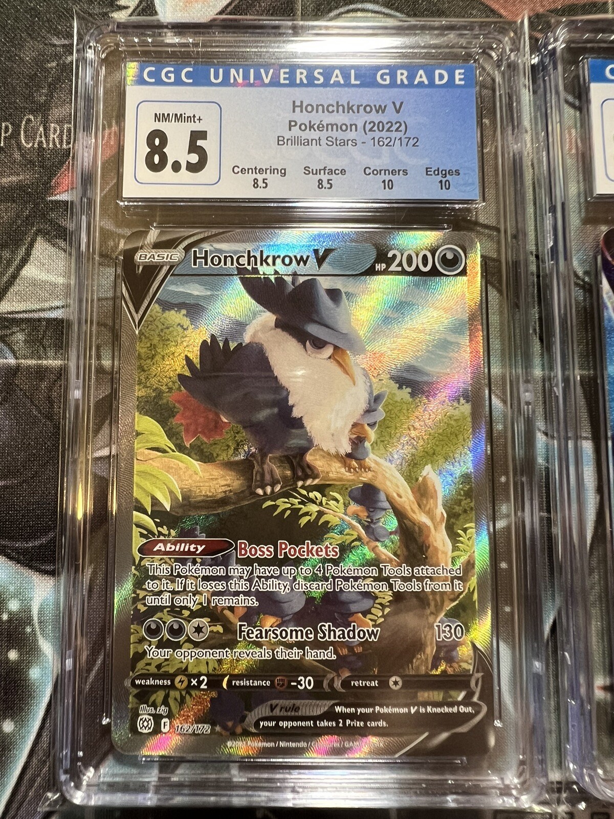 2x CGC 8.5 Alt Art Honchkrow 162/172 & Inteleon VMAX 266/264 Pokemon PSA 9 eBay