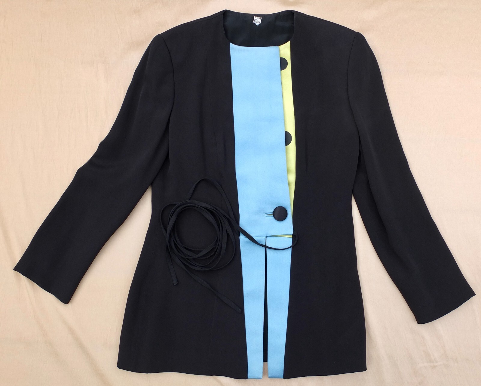 Vintage Geoffrey Beene Couture Silk 3-Piece Suit Jacket, Skirt & Pant Size 10 image 3