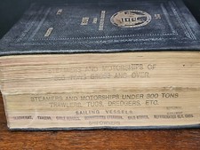 LLOYDS REGISTER OF SHIPPING 1933-34 Vol.1 HUGE Book Steamers Trawlers Motorships