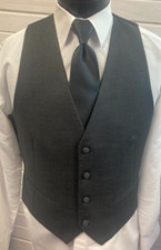 Perry Ellis Madison Dark Grey Vest see other listing for bow tie, tie, and psq 