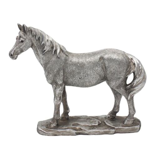 Reflections Silver Resin Animal Ornament - Horse