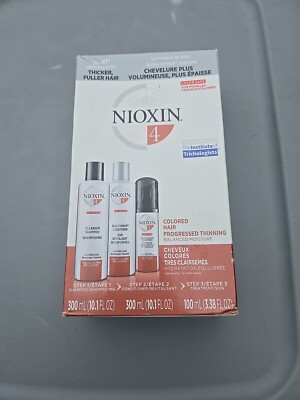 NIOXIN System 4 Starter Kit Shampoo, Conditioner, Treatment Colored Hair