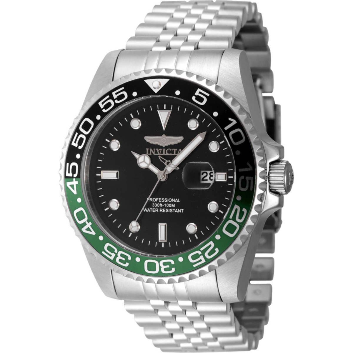 Invicta Black Dial Silver Band Watch Invicta Men main image 3
