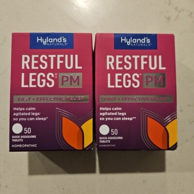 #ad Hyland#x27;s Restful Legs PM 50 Quick Dissolving Tablets Exp 2027 $20.99