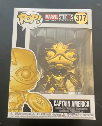 Funko Pop! Vinyl: Marvel - Captain America #377 *Box Flaws Please See Pics*