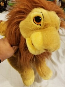 Large Vintage Walt Disney Lion King Mufasa Plush Puppet Stuffed Toy Large EUC | eBay