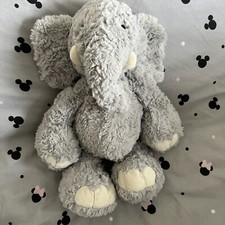 Jellycat - Rollo Elephant - Grey Fluffy Soft Plush Beanie Toy 11" Tusks Chunky