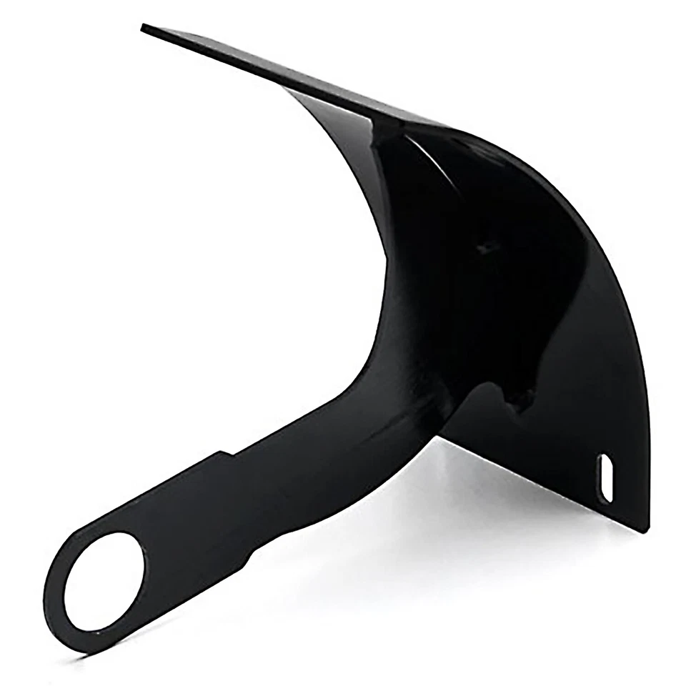 New Curved Black Vertical Motorcycle License Plate Holder Mount Fits a 1" Axle - Image 3 of 4