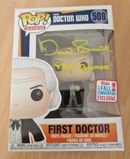 David Bradley Signed First Doctor Who Funko Pop 2017 Fall Convention Exclusive
