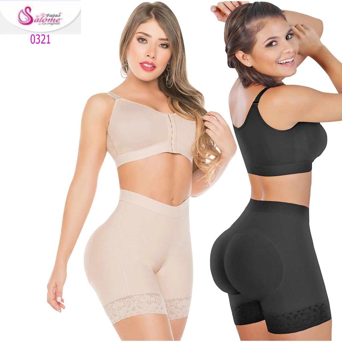 Fajas Salome Colombian Body Shaper Piernas Tummy Firm Shorts Slimming Butt  Lift