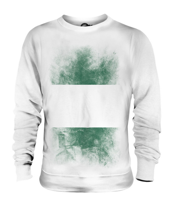 Nigeria faded flag unisex sweater top nigerian shirt football jersey gift
