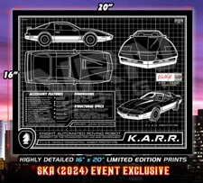 KNIGHT RIDER - SIGNATURE SERIES - 16x20 - KARR - SKA EXCLUSIVE  POSTER PRINT