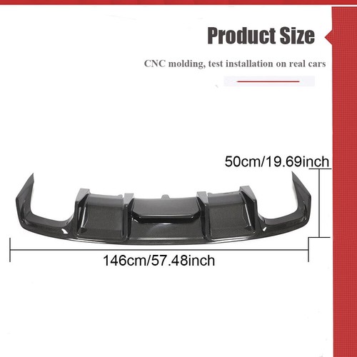 Fits Audi A4 S-line S4 B8.5 2013-16 Rear Bumper Diffuser Lip Spoiler REAL CARBON - Picture 10 of 16