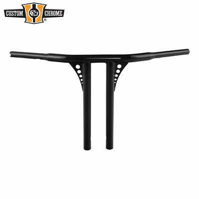16'' Rise 1-1/4'' Gloss Black T-Bar Handlebar Fit For Harley 82-up 3.5 C to C Hole
