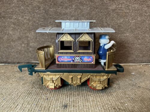 Vintage ‘96 Christmas Magic Express Train 1st Ed Hand Painted Caboose Bear - Picture 1 of 5