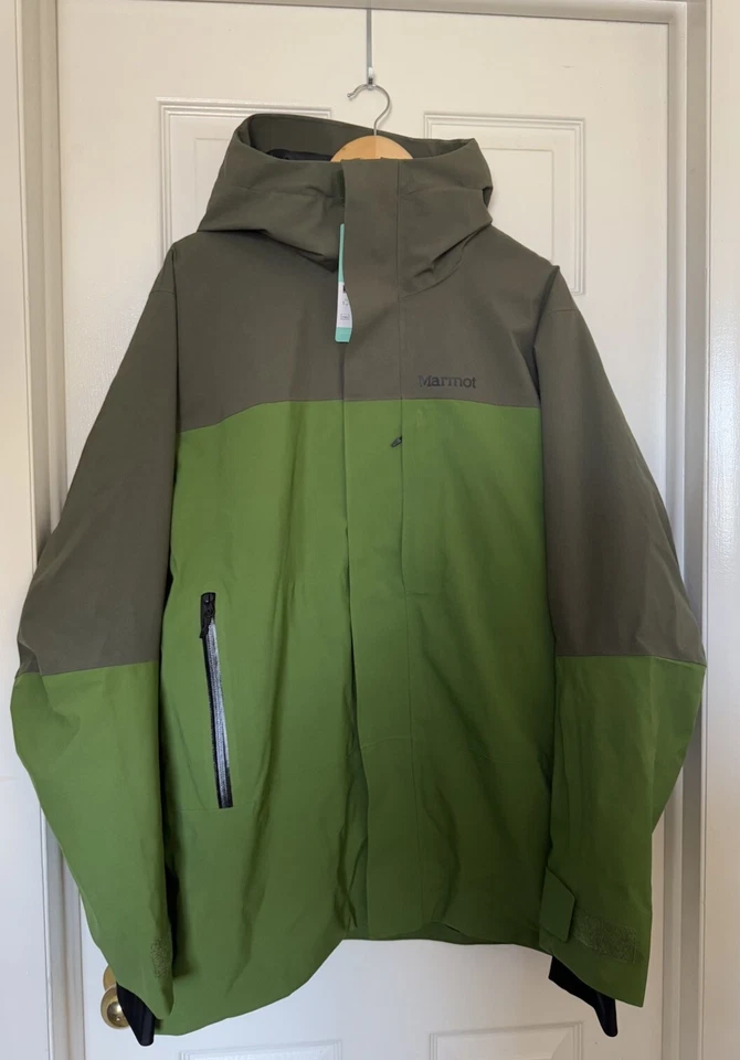 Chaqueta aislante de esquí/nieve cremallera completa Marmot para hombre grande Nori/Foliage verde Foto 4 de 4