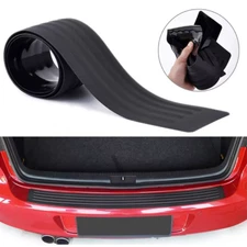 Black 90cm Car Rear Bumper Protection Cover Sill Scuff Plate Trim Accessories