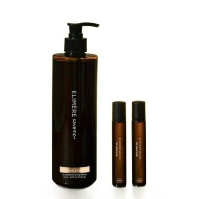 ELIMERE Savemo+ Hair Loss Care Set with Black Bean Shampoo + 2 Ampoules
