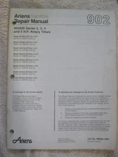 ARIENS 902000 SERIES 2, 3, 4, & 5 HP ROTARY GARDEN TILLER SERVICE REPAIR MANUAL