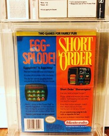 Short Order Eggsplode WATA 9.6 A+ Carolina Collection Rare!! NES Nintendo 1989