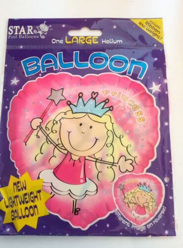 Rosa Prinzessin Party Folie Ballon & Gewicht SONDERAUSVERKAUF VERKAUF SCHNÄPPCHEN - Bild 1 von 1