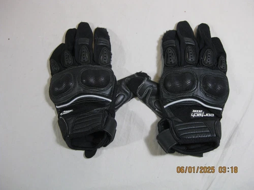 Cortech HDX Motorcycle Gloves Size Small/8 Black