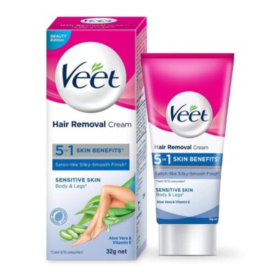 Veet Hair Removal Cream for Sensitive Skin -for women, 30 g