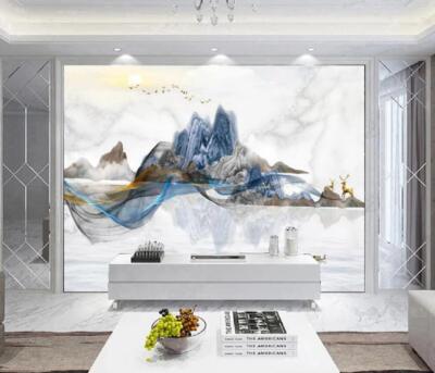 3D Towering Mountain 51455NA Wallpaper Wall Murals Removable Wallpaper Fay