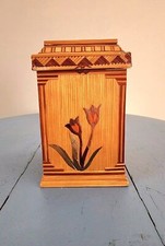 Hand Made Vintage 1950's Peoples Republic of China Bamboo Jewelry Box