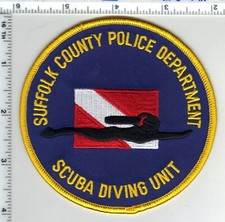 Suffolk County Police Department Scuba Diving Unit  (New York)  Shoulder Patch