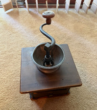 Manual Crank Hand Coffee Grinder Brown Wood B...