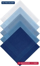 100 Pure Cotton Handkerchiefs with Stiching Assorted Color, 5 Color