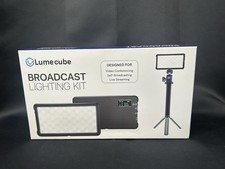 LUME CUBE BROADCAST LIGHTING KIT LIVE STREAMING, VIDEO CONFERENCING NEW IN BOX