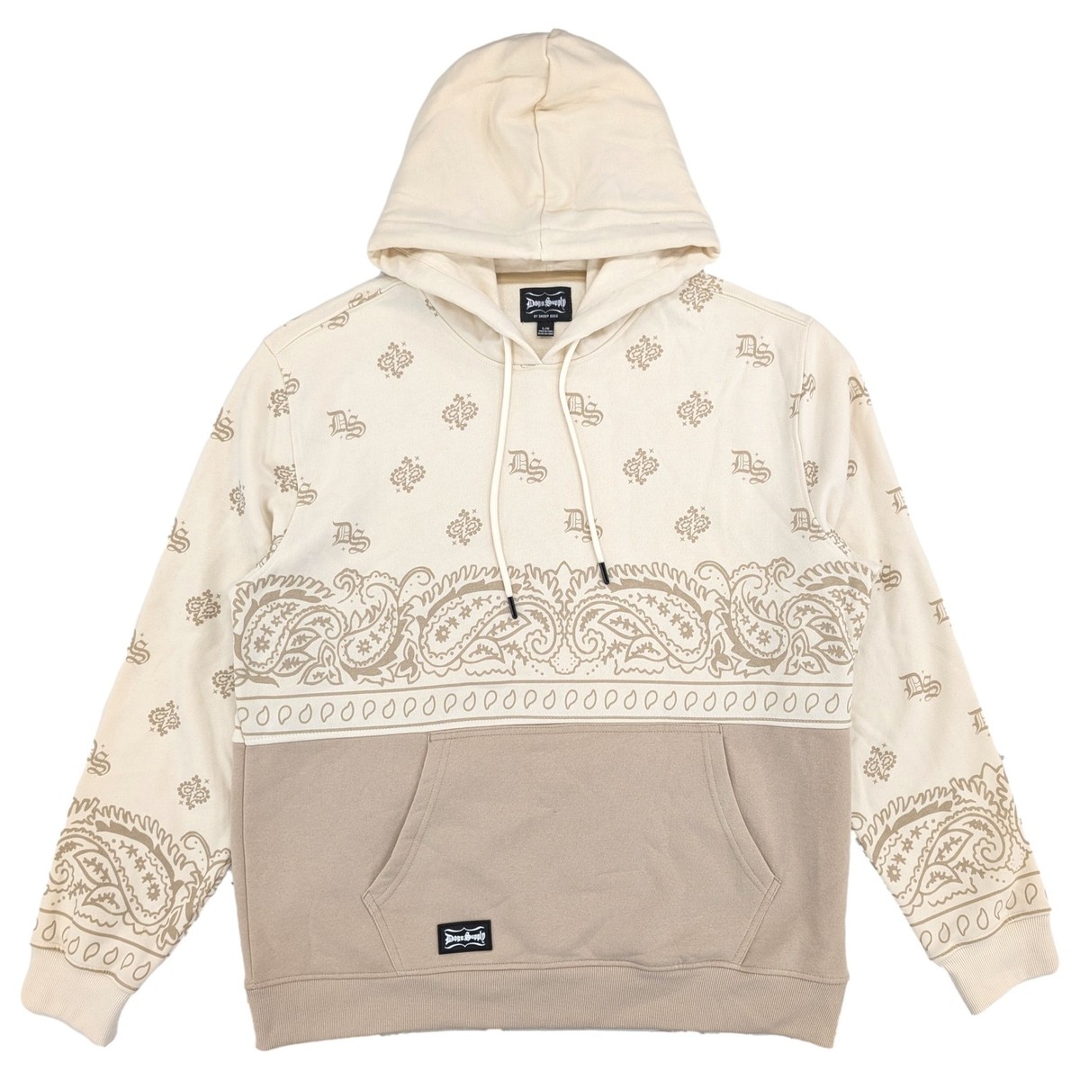 Dogg Supply by Snoop Dogg Mens Natural Paisley Popover Hoodie