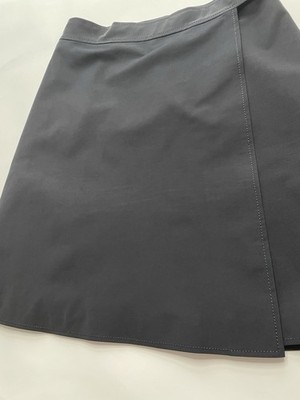Vintage Archive Prada Spring 1996 Navy Blue Wrap Skirt 44 Runway