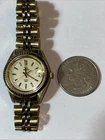 Vintage Ladies Women’s Timex Indiglo w/Date Watch Gold Tone Bracelet New Battery