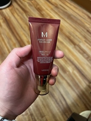 Missha M Perfect Cover BB Cream No.29 Caramel Beige SPF42 High Coverage 50ml