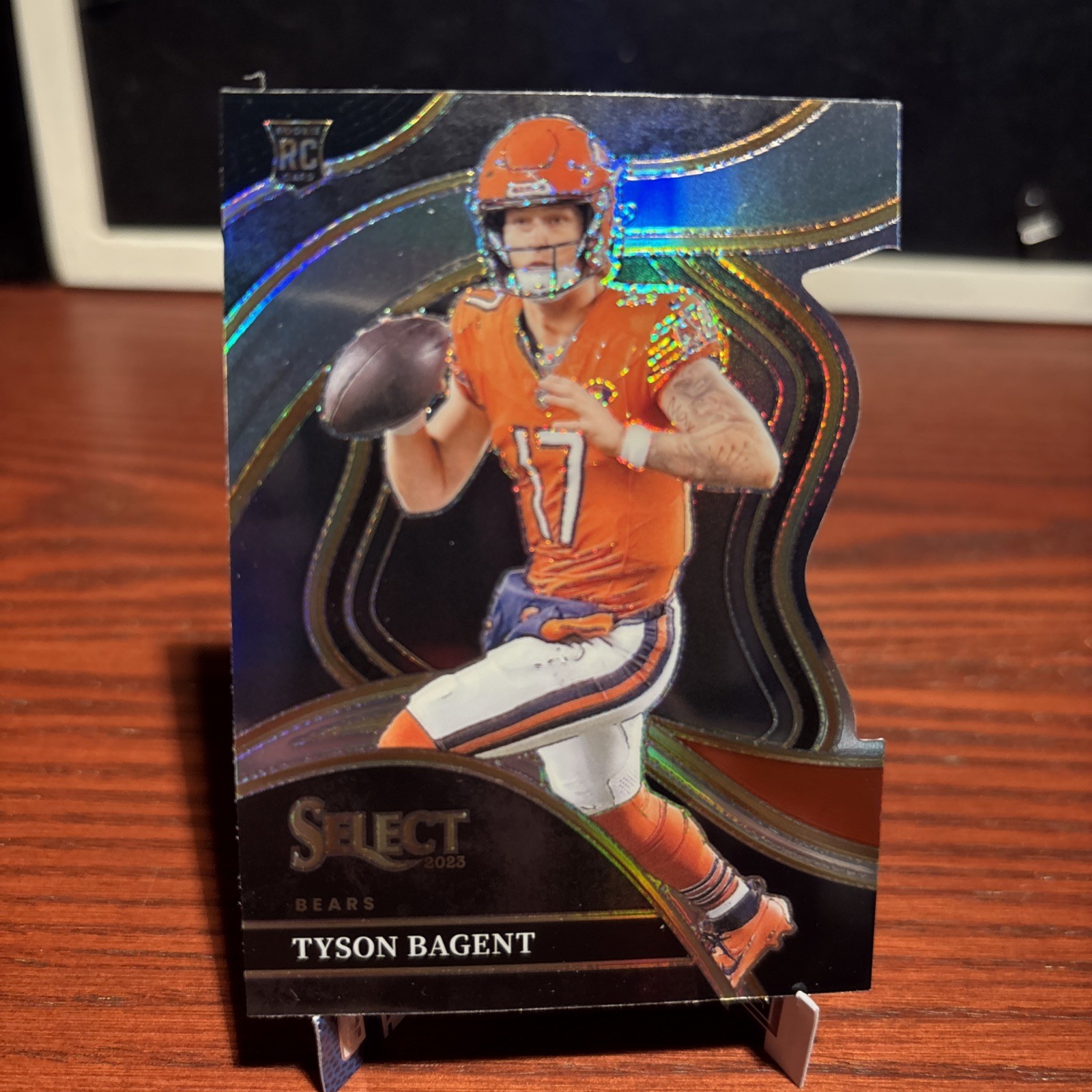 2023 Panini Select - Club Level Silver Prizm Die-Cut #208 Tyson Bagent (RC)