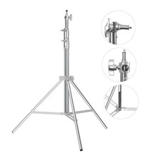 Heavy Duty Light Stand Photography 7.2ft/86.6", Stainless Steel Photography L...