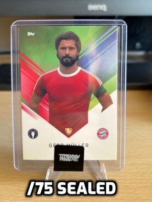 Topps Total Football 2026 Gerd Muller Green Parallel /75 Bayern München Sealed