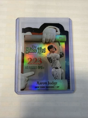 Topps Aaron Judge The Nice List New York Yankees Card MNL-25