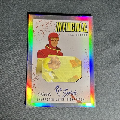 #ad #ad Super Products Invincible Rex Splode Laser Signpatch Card #575 $52.00