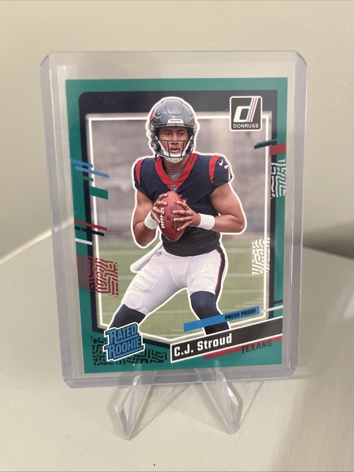 2023 Donruss Press Proof Green #339 CJ Stroud Houston Texans RC Rookie