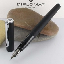 Diplomat Esteem Füllfederhalter | Schwarz Matt | Elegantes Design | Wie Neu.