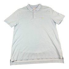 Brooks Brothers Performance Polo Shirt, Powdered Blue, Supima Cotton, Men's XL