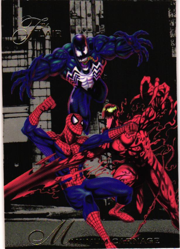Maximum Carnage #104 Marvel 1994 Flair trading card — raw and PSA graded price guide