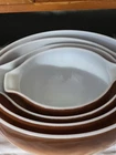 Pyrex Vintage Set of 4 Cinderella Early American Nesting Bowls