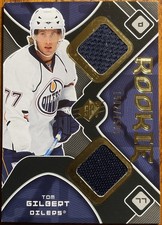 2007-08 SPx Rookie Jersey Tom Gilbert #192 Edmonton Oilers #’d 1502/1599