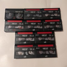  10 Used Sony Digital8 Hi8 120 Minute Video Tapes Cassettes A
