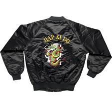 VTG 80s Sukajan Japanese Souvenir Jacket Hapkido Jujutsu Nippon Eagle Korea L